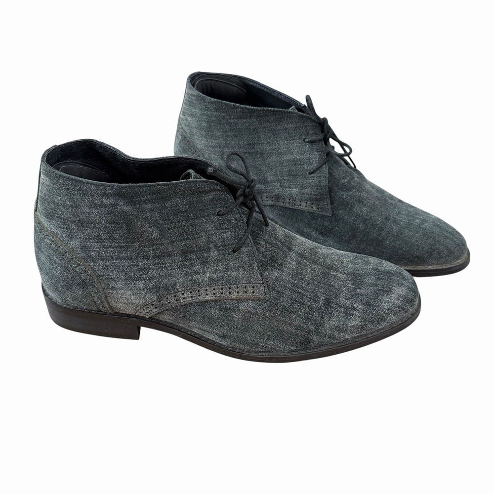 Calto Invisible‎ Height Designer Suede Leather Mens Western Shoes Boots 9